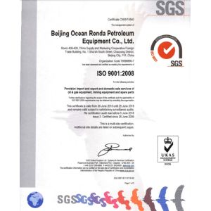 Beijing Ocean Renda Petroleum Equipment Co., Ltd. Certifications