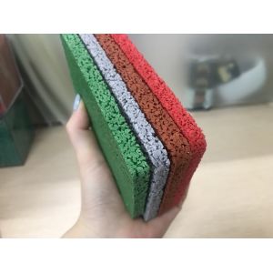 China Breathable Water Permeable 2mm  4mm Rubber Granules Flooring on sale