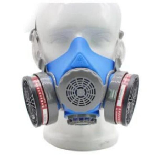 PPE ABS Silicon Half Mask Respirators Shield For Gas Chemical Safety 17 X 12.5cm