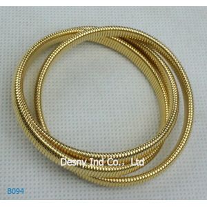 OEM Women's Gold Color Metal Bangles for Party, lead and nickel free