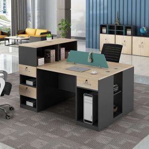 ISO9001/ISO14001 Certified Staff Desk and Chair Combination for Customizable
