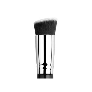 Short Handle Beveled Kabuki Luxury Makeup Brushes With High Grace Duo Color