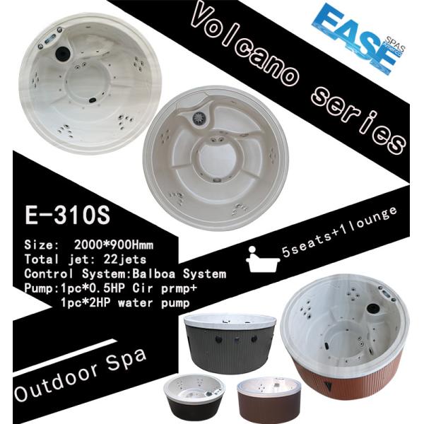 5-6 Person Bluetooth WiFi Round Hot Tub Spa Balbao 3kW Heaters