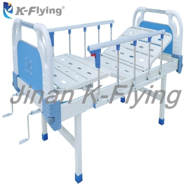 Buy Portable 2 Cranks Healthcare Hospital Patient Manual Nursing Bed at wholesale prices