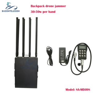 8 Bands 400w Power Man pack Drone Signal Jammer metal case Backpack UAV drone