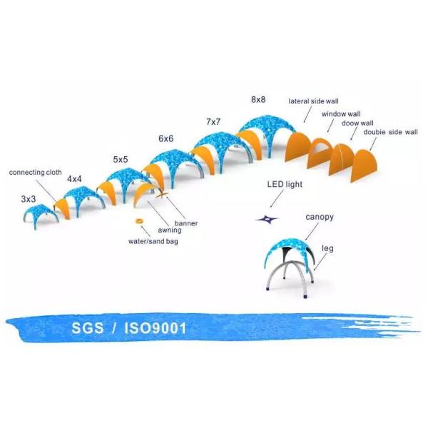 Small And Smart Assemble Outdoor Waterproof Easy Pop Up Inflatable Tent