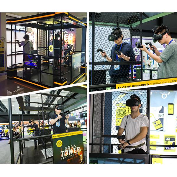 Two Players VR Tower 9D Shooting Simulator With HTC VIVE Glasses