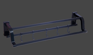 Buy INOVI HL-V02 Plastic Double Towel Bar  600mm with Hook at wholesale prices