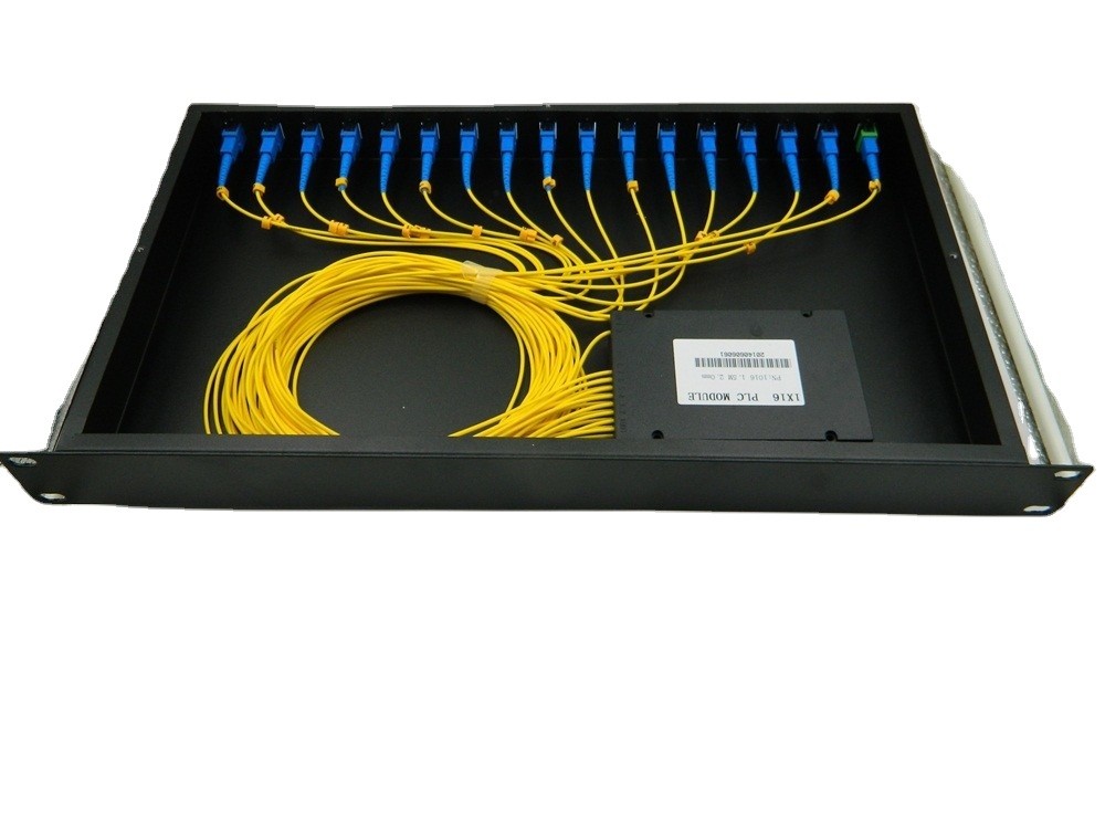 Rack Mounted SMF 1550nm 1x16 Fiber Optical Splitter Box