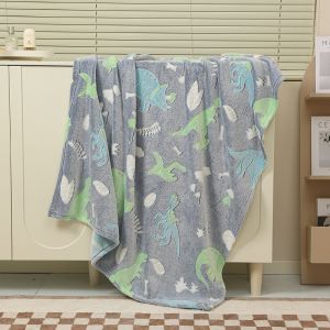 500g Festival Pattern Glow-in-the-Dark Blanket Cover for Office Nap Air