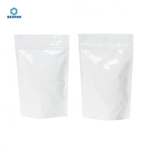 Stock Plastic Aluminum Foil Zipper Resealable Stand Up Pouches