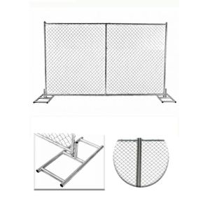 Diamond Mesh Temporary Fence 6x10ft Removable Chain Link Fence