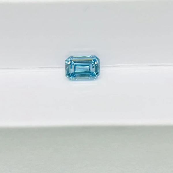 Buy 10 Mohs Synthetic Blue Emerald Shaped Diamonds Fancy Color Grade at wholesale prices