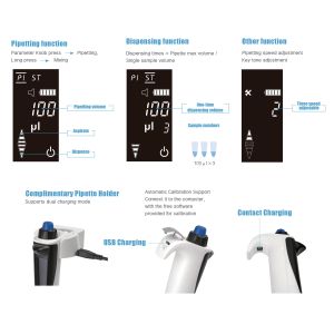 Dpette+ Multi Functional Electronic Pipette 8 Channel