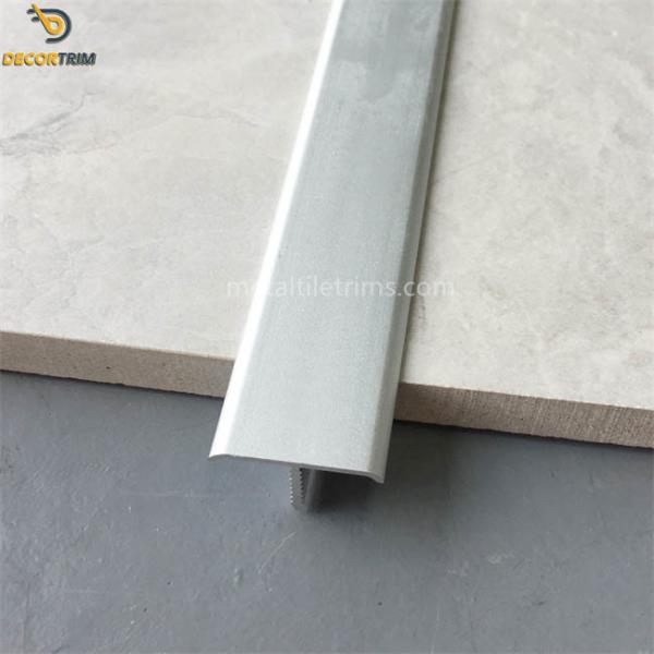 Buy Matt Silver T Molding Transition Strip , Tile To Wooden Floor Strip 20mm at wholesale prices