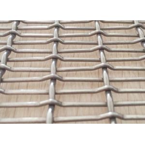 Crimp Decorative Plain Weave Metal Mesh SS316 Antacid With Solid Structure