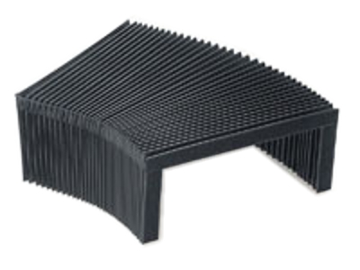 Black Flexible Accordion Bellow Covers Dust Proof Stable Performance