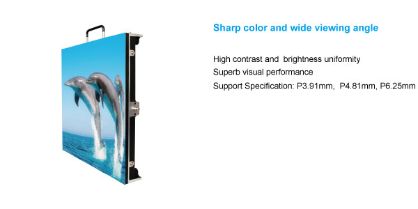 Front Service Indoor Rental Led Display Curtain Led Screen Pixel Pitch 3.91mm