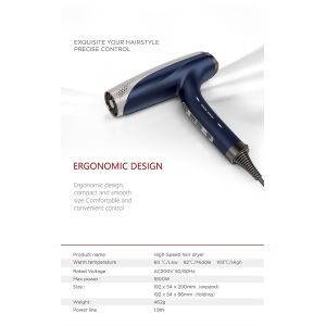 Household Travel 1800W Hair Blow Dryer Lightweight Professional Powerful