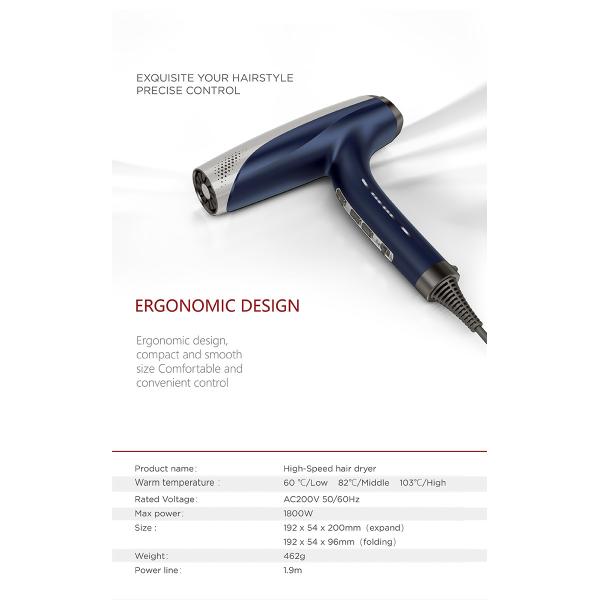 Buy Household Travel 1800W Hair Blow Dryer Lightweight Professional Powerful at wholesale prices