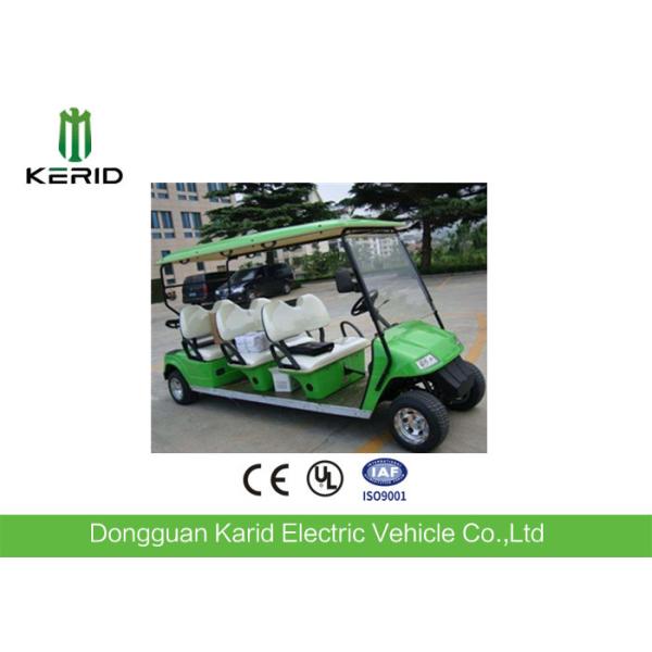 Light Green Electric 6 Passenger Golf Carts With 48 Voltage 4KW Curtis