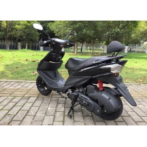 Lightweight Gas Motor Scooter Black Color High Safety Low Fuel Consumption