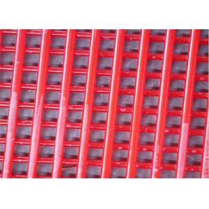 Mining rectangular welded polyurethane harp screen meshs for stone