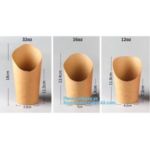 french fries and chips paper package cone or box,food take away box, paper donut