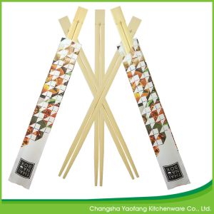 China Custom Printed Disposable Bamboo Chopsticks 24cm For Barbecue on sale