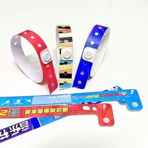 Activity Tyvek Dupont Paper Wristband Barcode Paper Business Event Admission