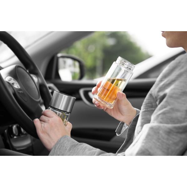 Samadoyo High Borosilicate Double Wall Glass Tea Bottle For Loose Tea 170ml