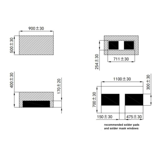 0.9x0.5x0.4mm 0905 Excellent Color Consistency CSP LED For Lamp Tube