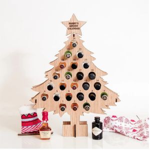 Christmas Advent Calendar Wooden Christmas Tree Bottle Holder Beer Rack