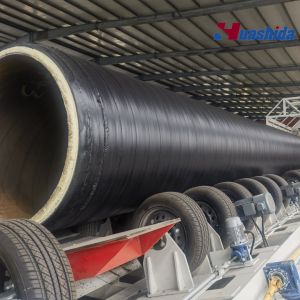 Polyurethane Spraying Foam Preinsulated Steel Pipe Making Machine with PUF