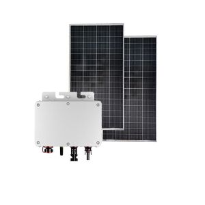 IP65 Photovoltaic Micro Inverter Solar Panel Silver Balcony Power Station