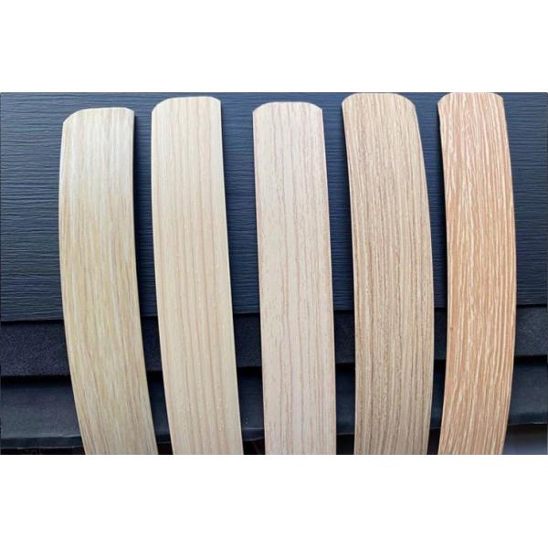 0.6mm 1 Mm Wood Grain PVC White Colored Furniture Edge Banding