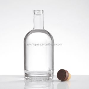 500ml 750ml Water Clear High Grade Vodka Bottles with Super Flint Glass and