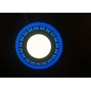Led Round Ceiling Light Blue + White , Commercial Ceiling Lights For Shopping