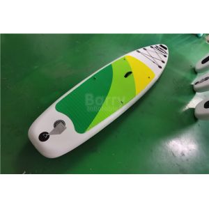 Customized Green And Yellow Inflatable SUP Board Stand Up Paddleboard