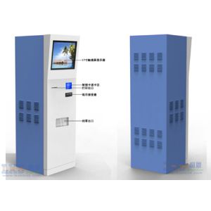 Freestanding Waterproof Self Ordering Kiosk Touch Screen Infor With Ticketing