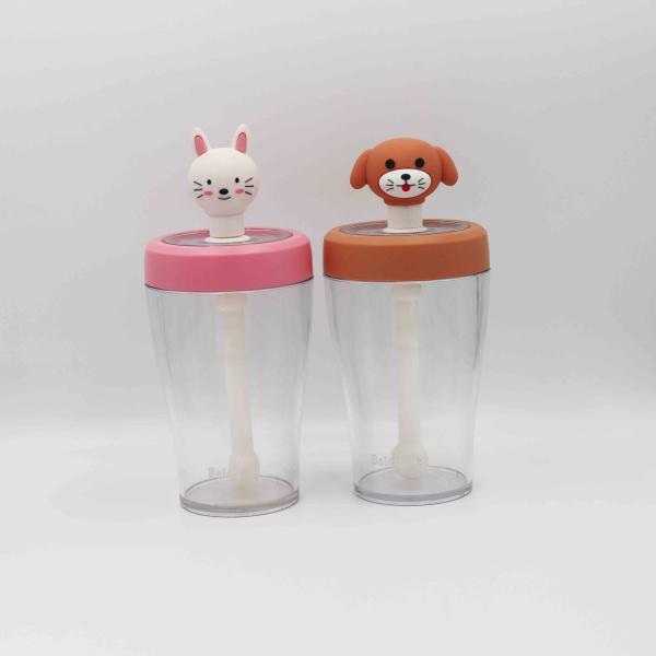 Buy Dust Proof Design Custom Printed Water Bottles With Cartoon Straw at wholesale prices