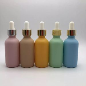 Opaque Matte 60ml Serum Perfume Bottle With Dropper ISO20001