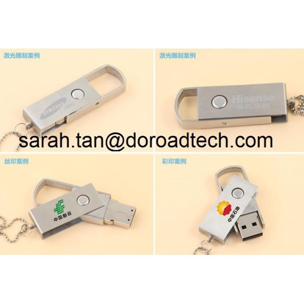 Buy Real Capacity New Stylish Metal Rotator USB Flash Drives at wholesale prices