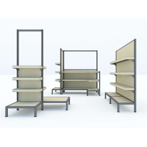 Modular Supermarket Shelving System with 500kg Load Capacity