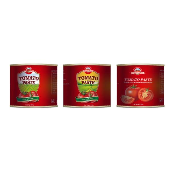 210g Canned Tomato Paste Conforms To Production Standards Set ISO HACCP BRC And FDA