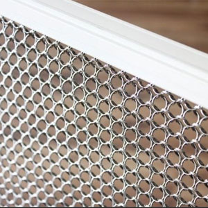Stainless Steel Ring Mesh Curtain With 2.2kg/m2 Weight