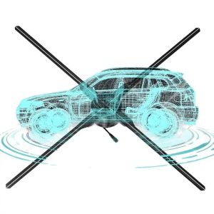 Indoor 65cm Four Blades 3D Holographic Display Hologram Fan with High Resolution