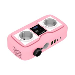 200W Car Power Inverter with Cigarette Lighter Output, 2 AC Outlets & Dual USB