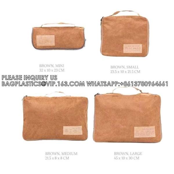 Buy Dupont Tyvek Cosmetic Bag Travel Lightweight Tyvek Makeup Bag Pouch, handle bag, handybag, tote bag, grocery shopper at wholesale prices