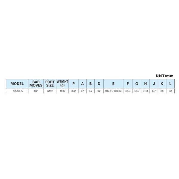 810-U Destaco Pneumatic Clamps 12265A Holding Force 340kgs Port Size G1/8''